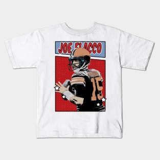 Joe Flacco 15 Pop Art Comic Style Kids T-Shirt